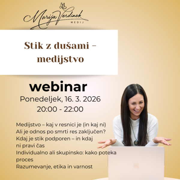 BREZPLAČNI webinar: Stik z dušami - medijstvo
