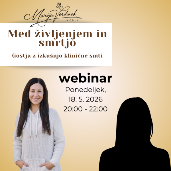 Webinar: Med življenjem in smrtjo; z gostjo